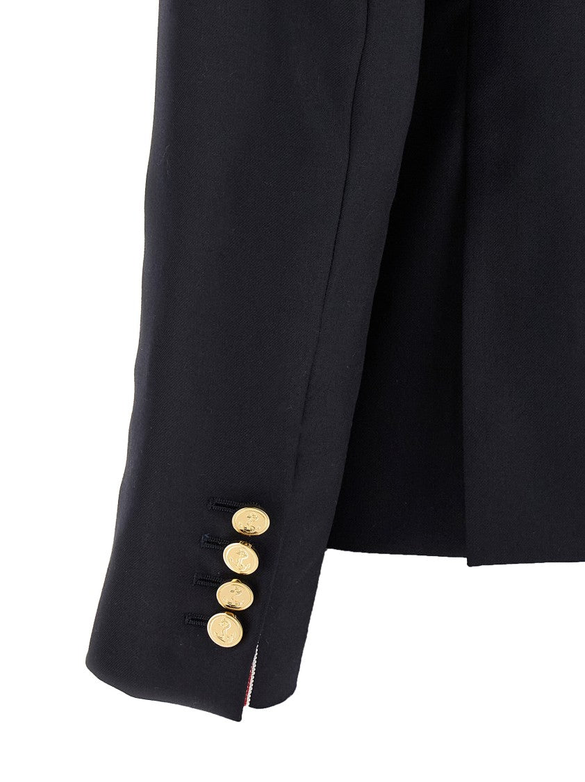 Thom Browne Tailored Black Wool Blazer