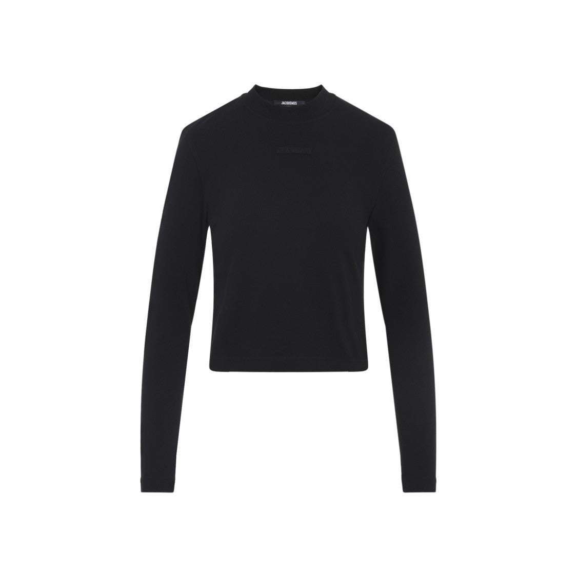 Jacquemus Fitted Long-Sleeve Top With High Neckline