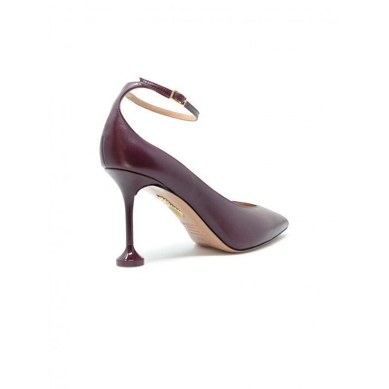 Aquazzura Blackberry Leather Strong Pump 85