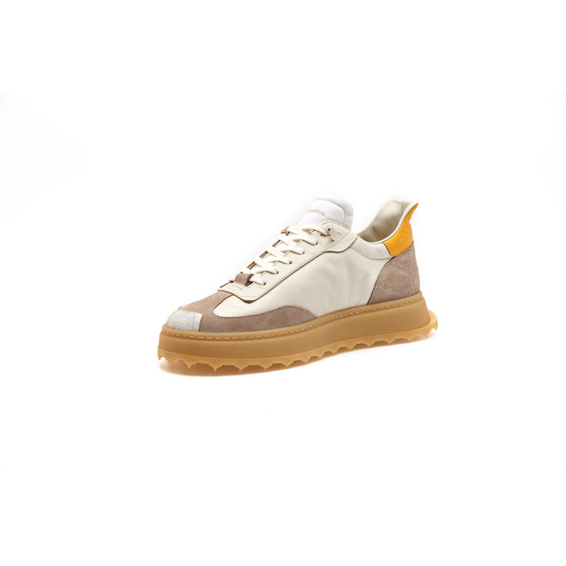 Bepositive Leather Suede Asymmetric Wing Sneakers
