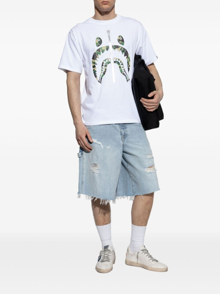 Golden Goose White And Blue Sneakers