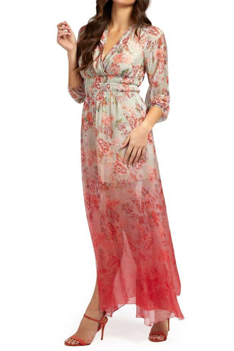 Guess Multicolor Chiffon Maxi Dress
