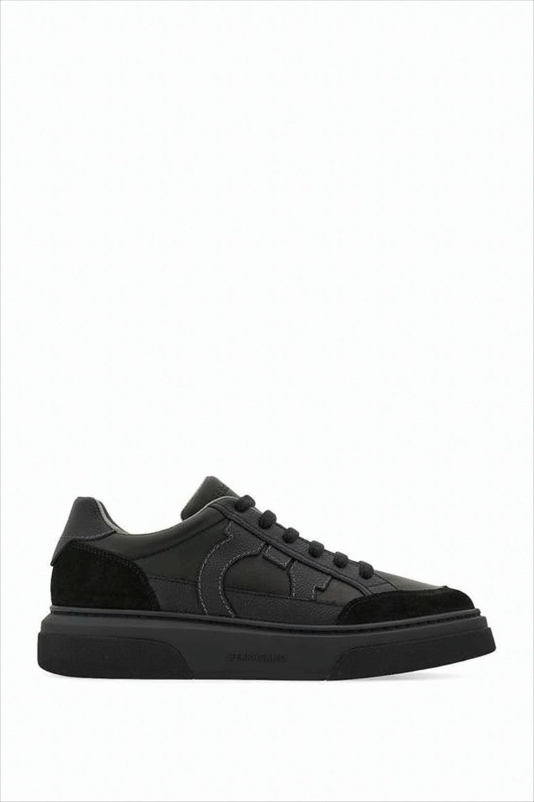 Salvatore Ferragamo Low-Top Sneakers In Smooth Calf Leather