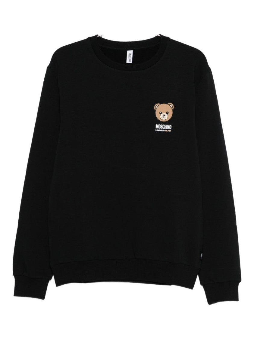 Moschino Teddy Bear Graphic Cotton-Elastane Sweatshirt