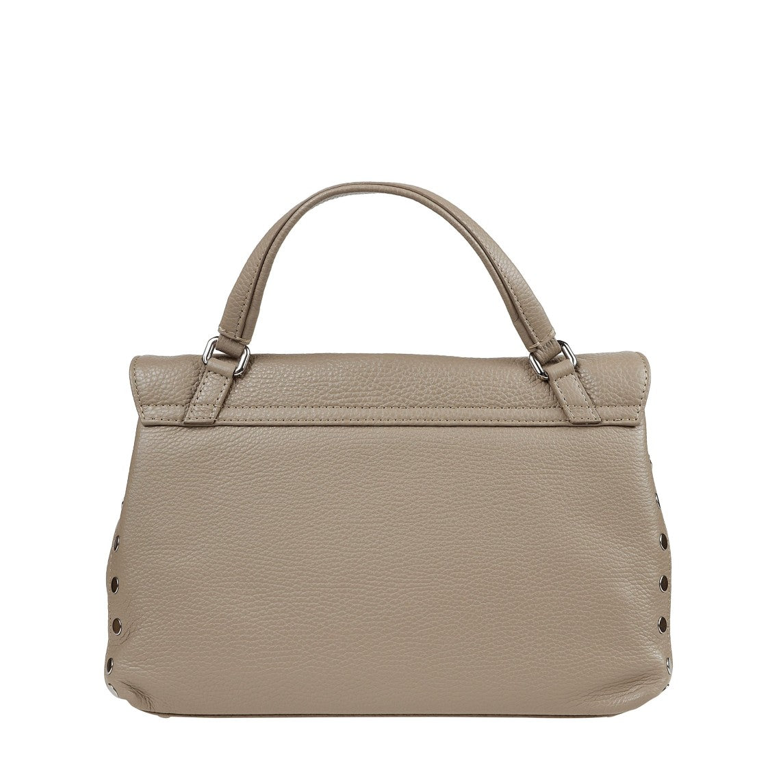 Zanellato Hammered Leather Handbag With Adjustable Shoulder Strap