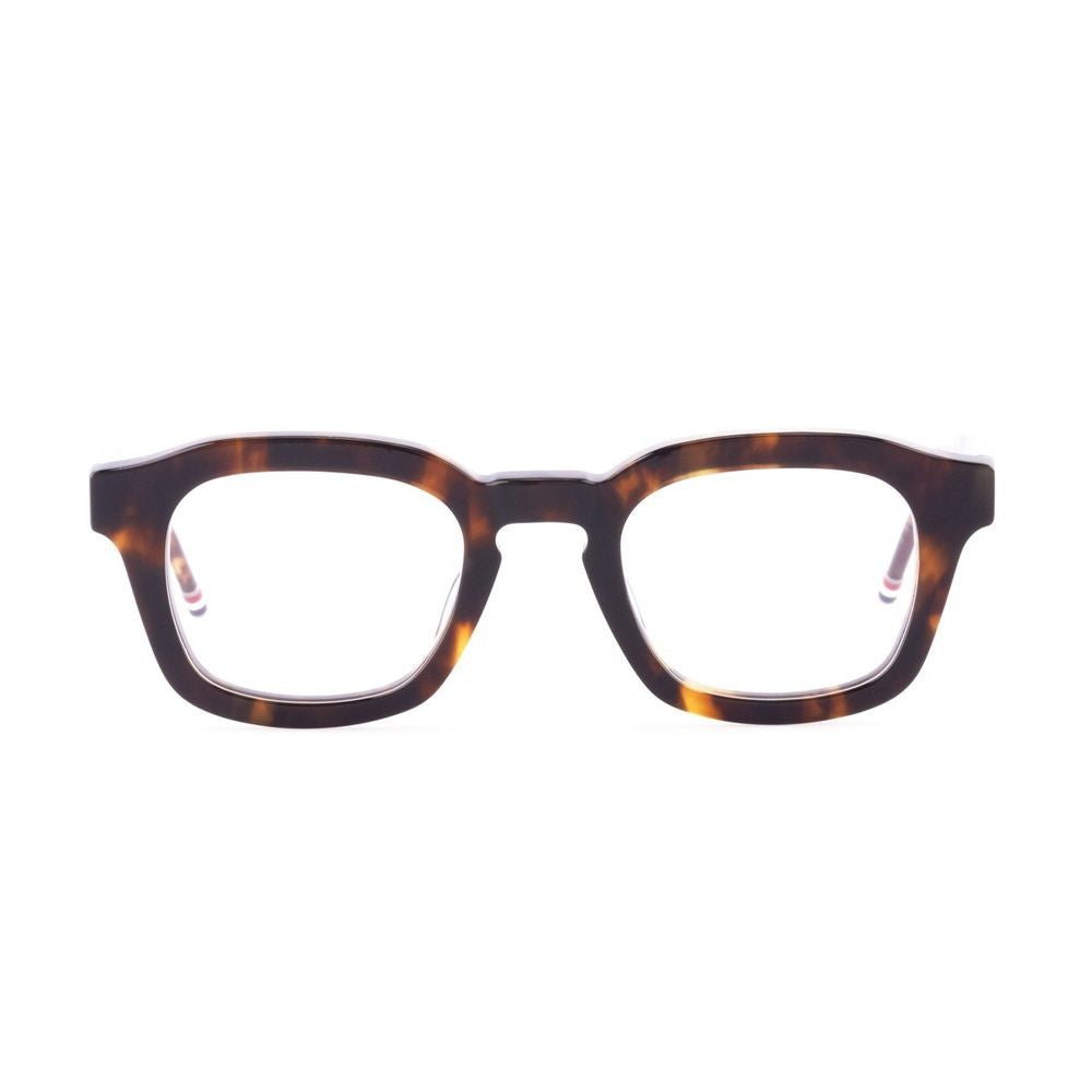 Thom Browne Ueo412a - G0002 Rectangular Brown Havana Acetate Eyeglasses