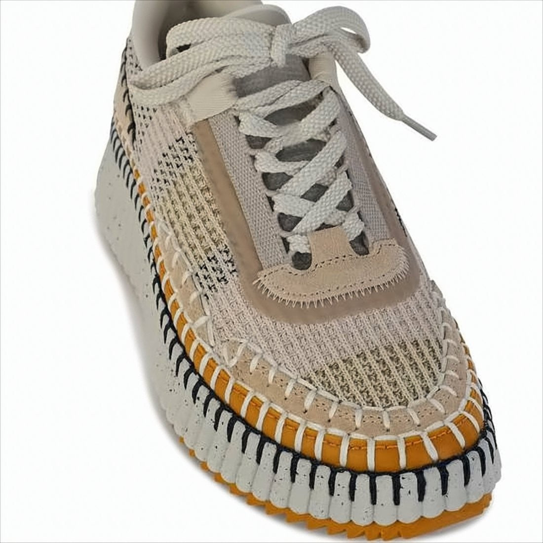 Chloé Textured Chunky Sole Sneakers