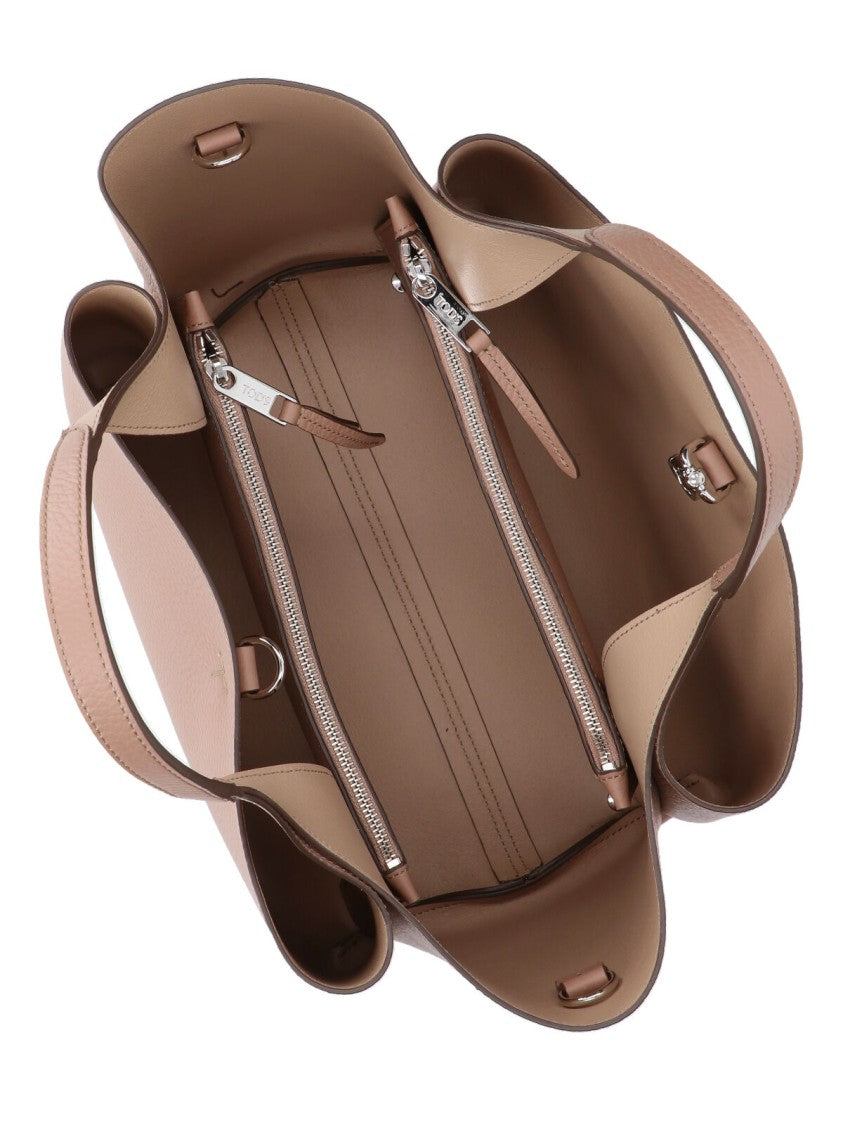 Tod's Mini Beige Leather Tote