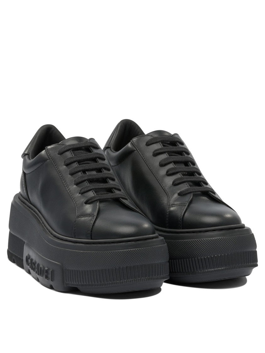 Casadei Sole Sneakers With Design And Elevated Platform