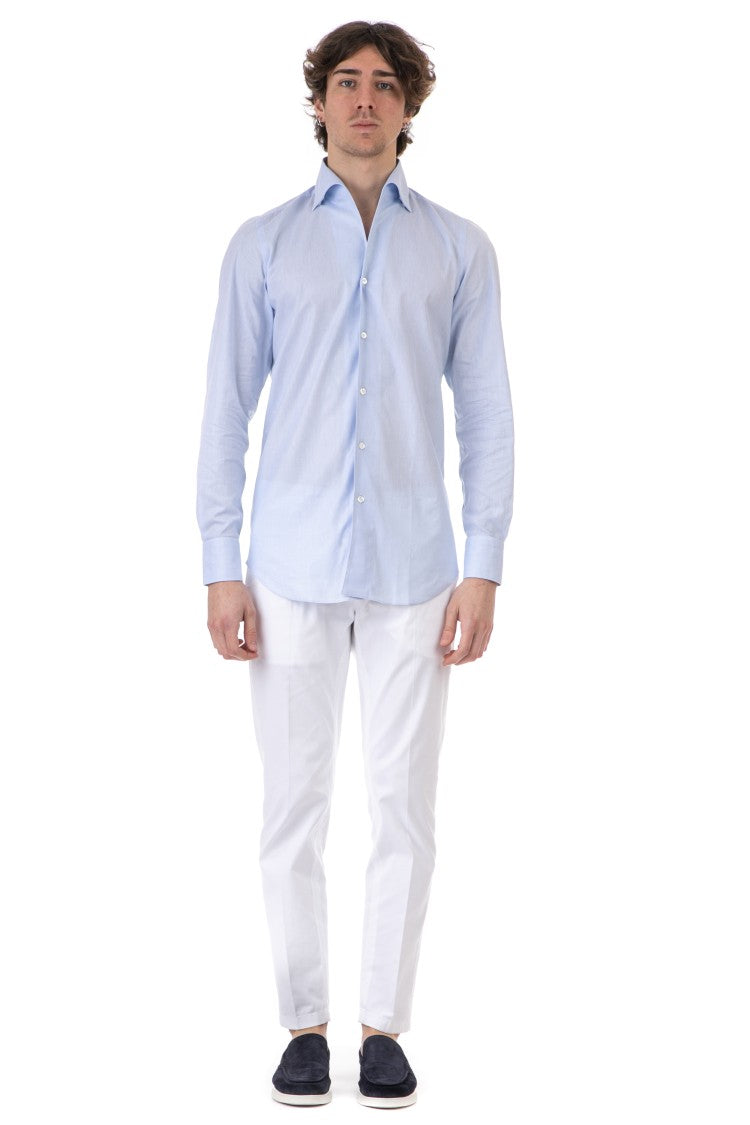Finamore Ustica Collar Cotton Tailored Shirt