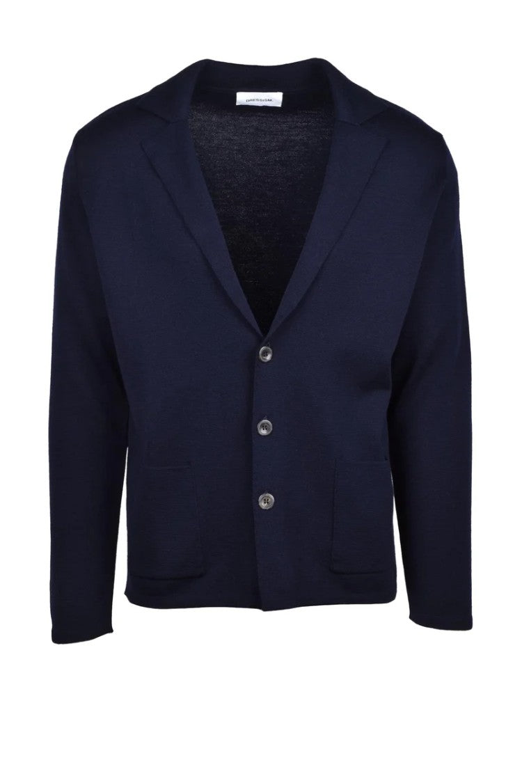 Dressism. Merino Knit Jacket - Blue