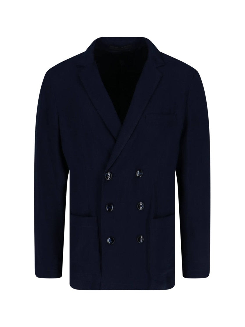 Giorgio Armani Double-Breasted Blazer – Navy