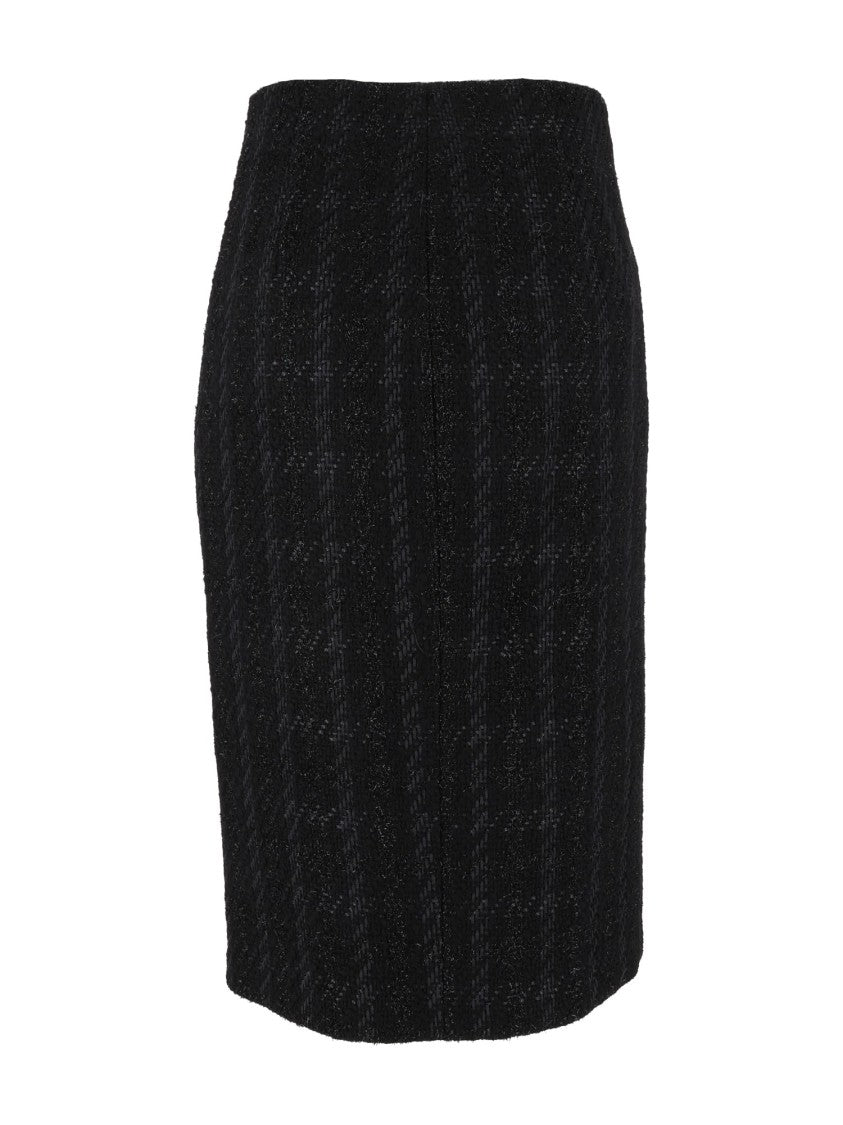 Elisabetta Franchi Front Slit Tailored Midi Skirt