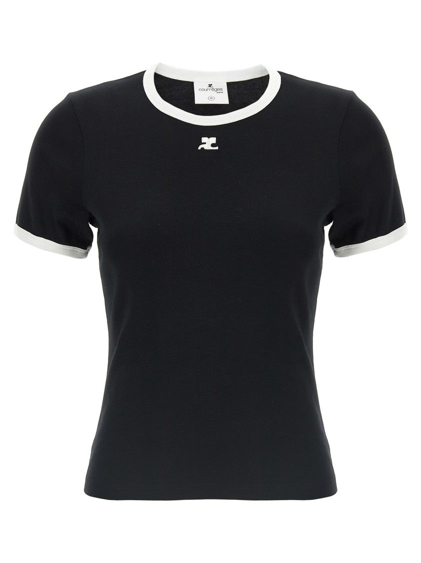 Courrèges Signature Contrast' T-Shirt