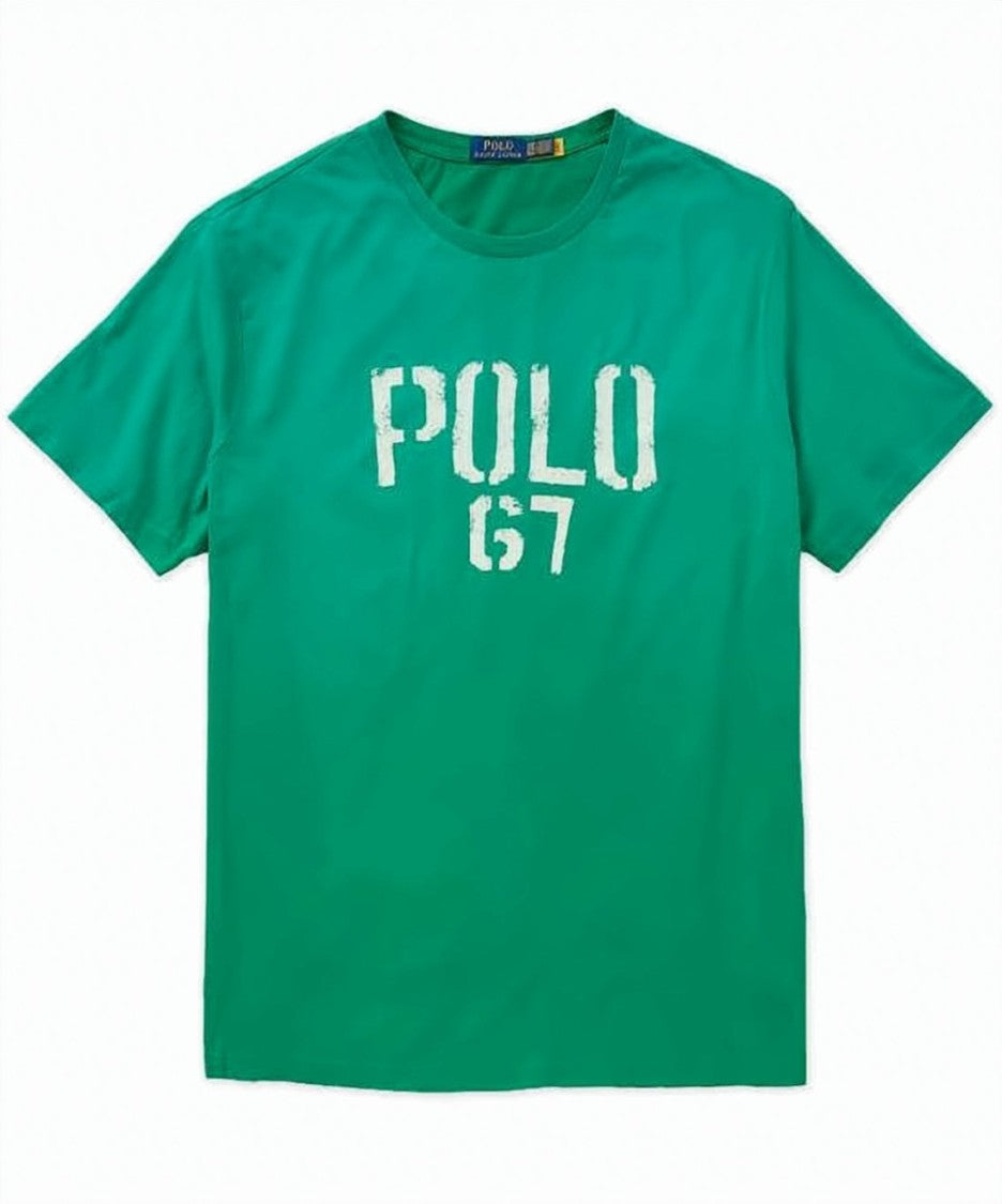 Polo Ralph Lauren Distressed Polo 67 Print Short-Sleeved T-Shirt
