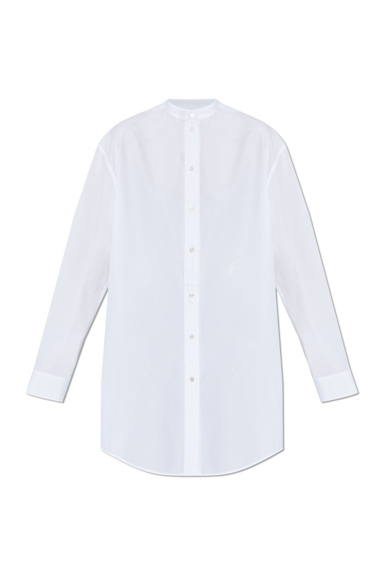 Jil Sander Long Sleeve White Cotton Shirt