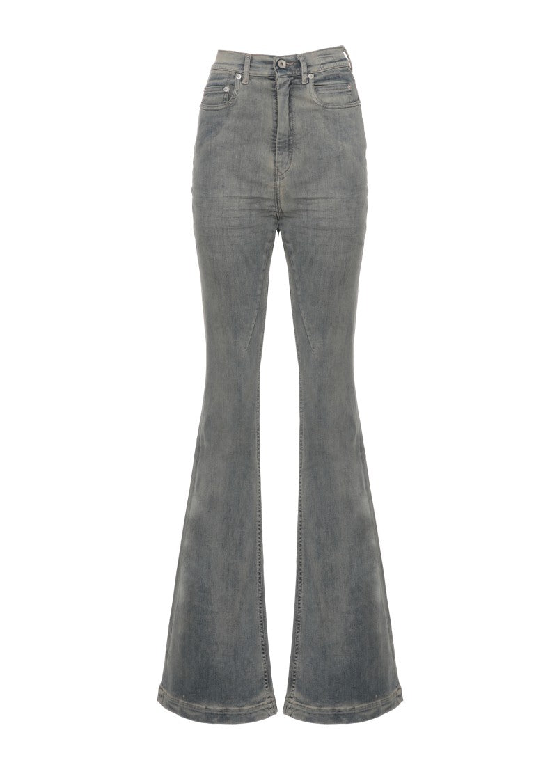 Drkshdw Light Blue Flared Cotton Denim Jeans