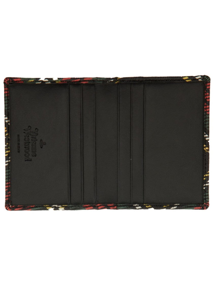 Vivienne Westwood Tartan Plaid Bi-Fold Card Holder