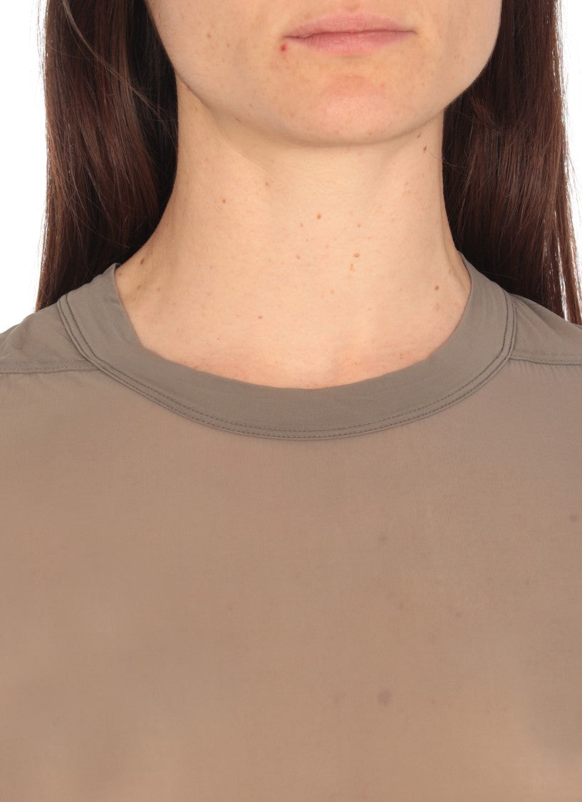 Rick Owens Fitted Sheer Grey T-Shirt