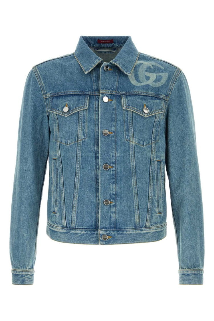 Gucci Vintage Blue Wash Denim Jacket