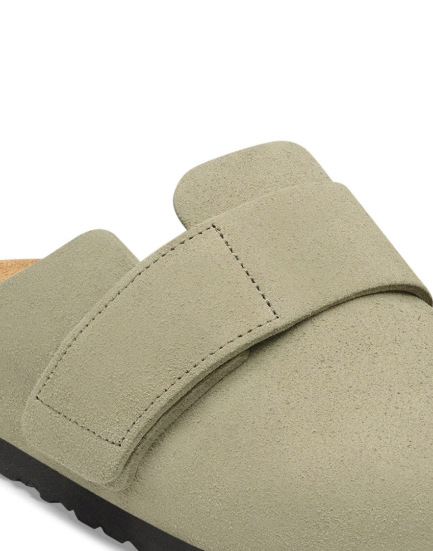 Birkenstock Arizona Big Buckle Sandals In Baby Blue Leather