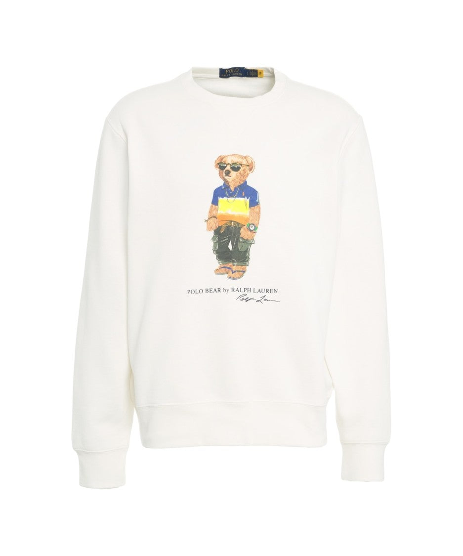 Polo Ralph Lauren Crew Neck Sweatshirt With Playful Bear Print