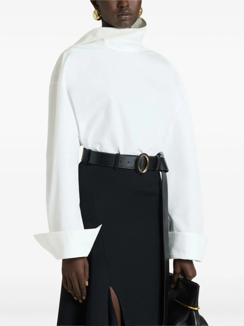 Givenchy Back-To-Front Shirt With Plastron And Classic Collar