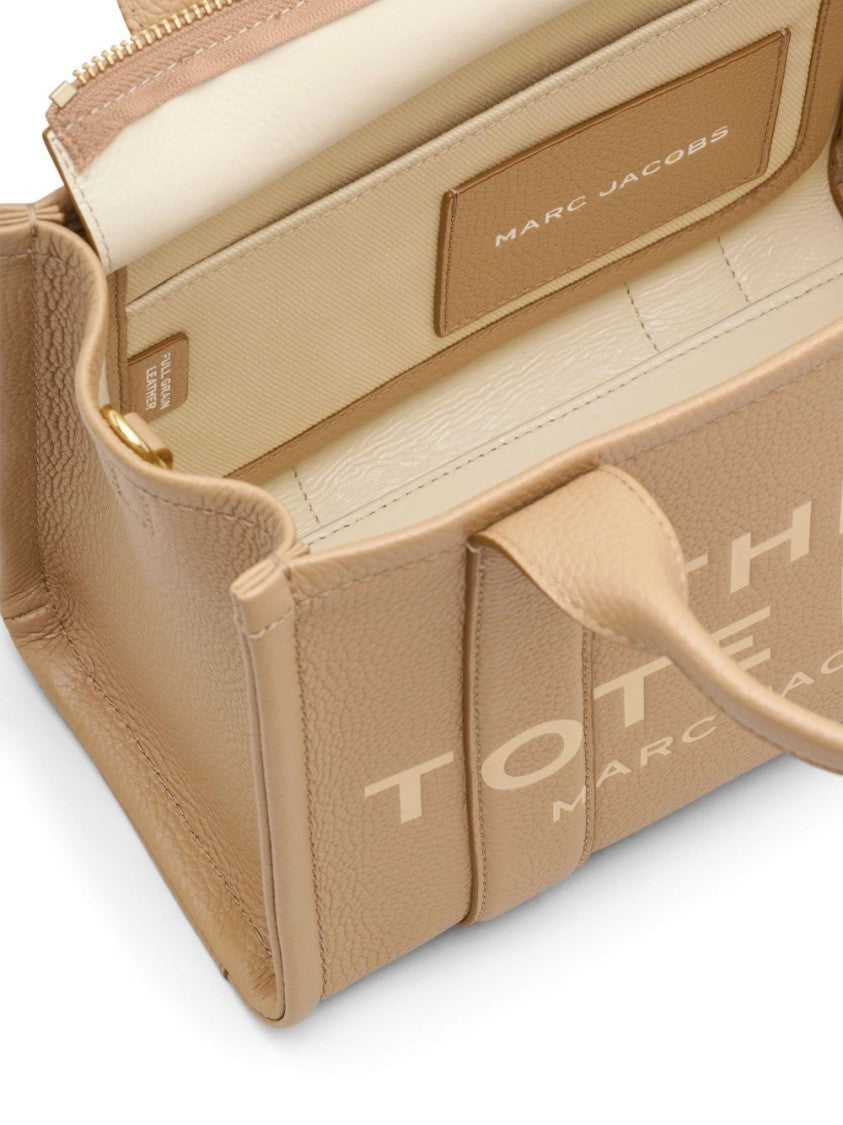 Marc Jacobs Textured Leather Tote Bag With Embossed Branding