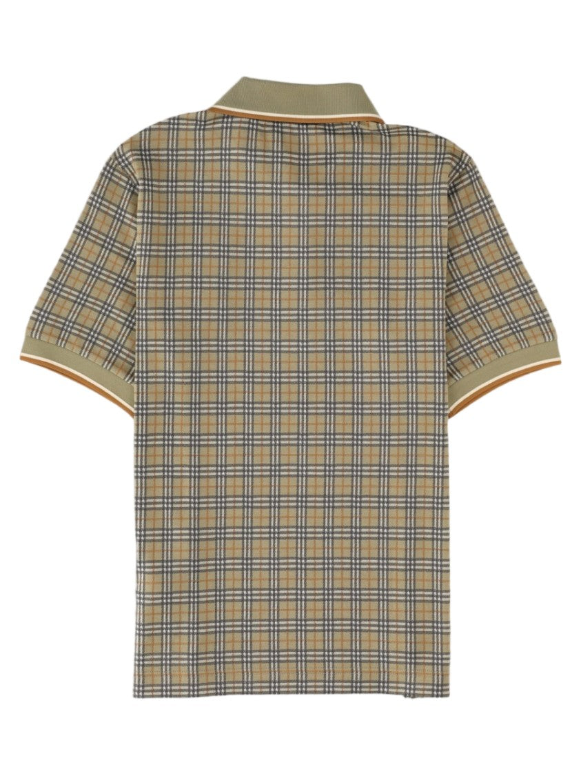 Burberry Multicolour Check Pattern Polo Shirt