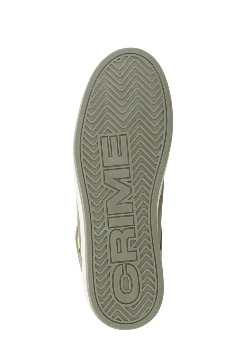 Crime London Green Chelsea Distressed Sneakers