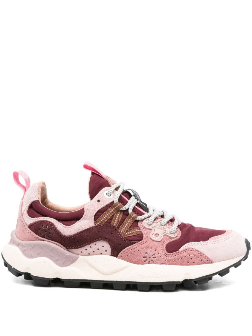 Flower Mountain Layered Rosa Sneakers With Textured Sole
