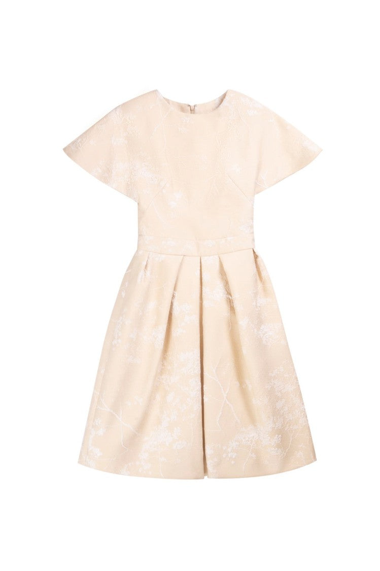 Saiid Kobeisy Brocade Flared Knee Length Dress