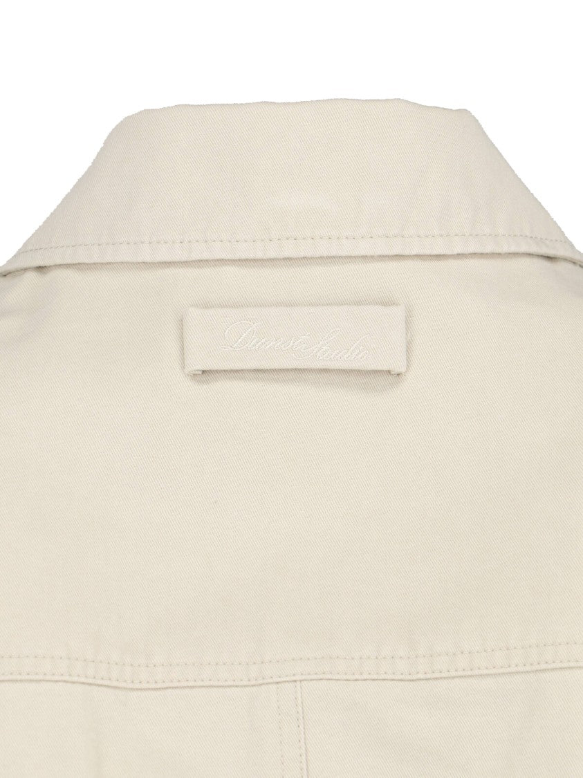 Dunst Gray Zip Bomber Jacket
