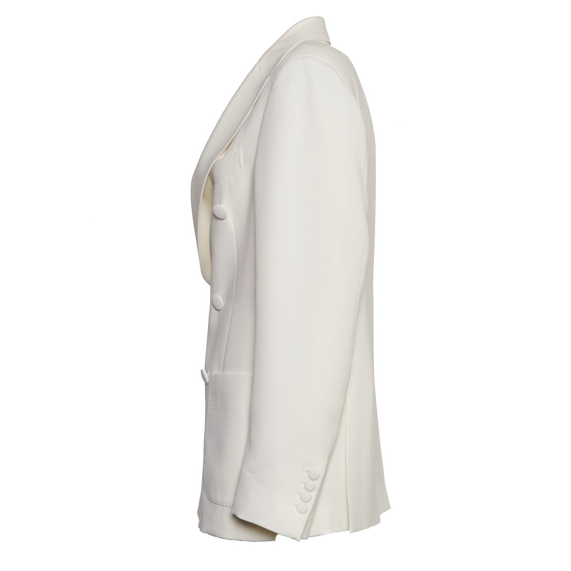 Saulina Milano Double-Breasted Milk Blazer