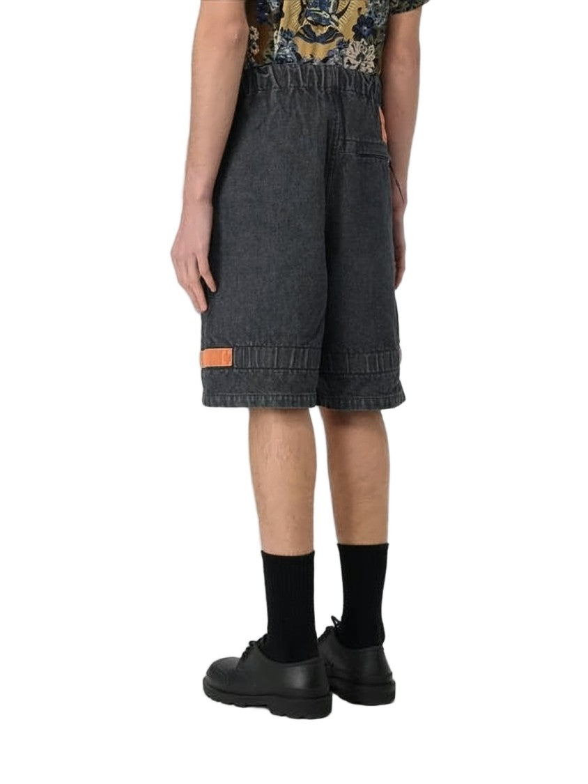 Kapital Relaxed-Fit Drawstring Shorts With Patch Pockets