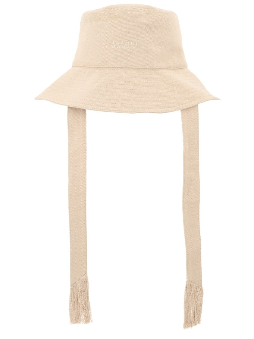 Isabel Marant Beige Shaley Cotton Bucket Hat