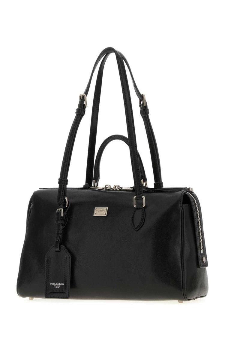 Dolce & Gabbana Black Leather Vittoria Handbag