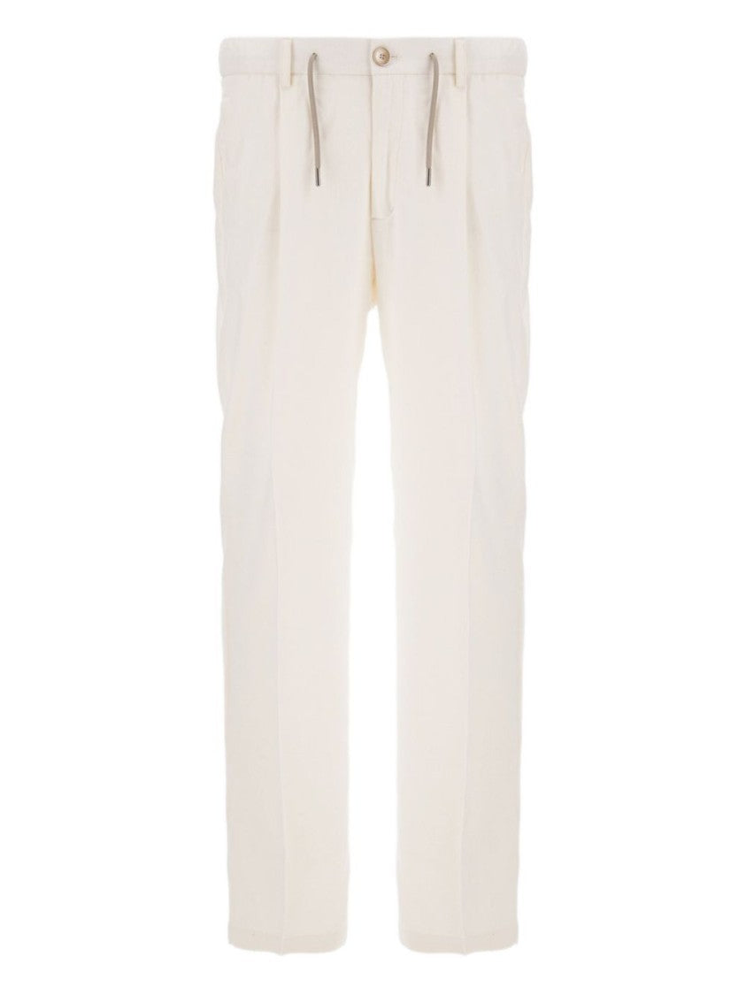 Herno Cashmere-Silk Trousers With Drawstring Waist
