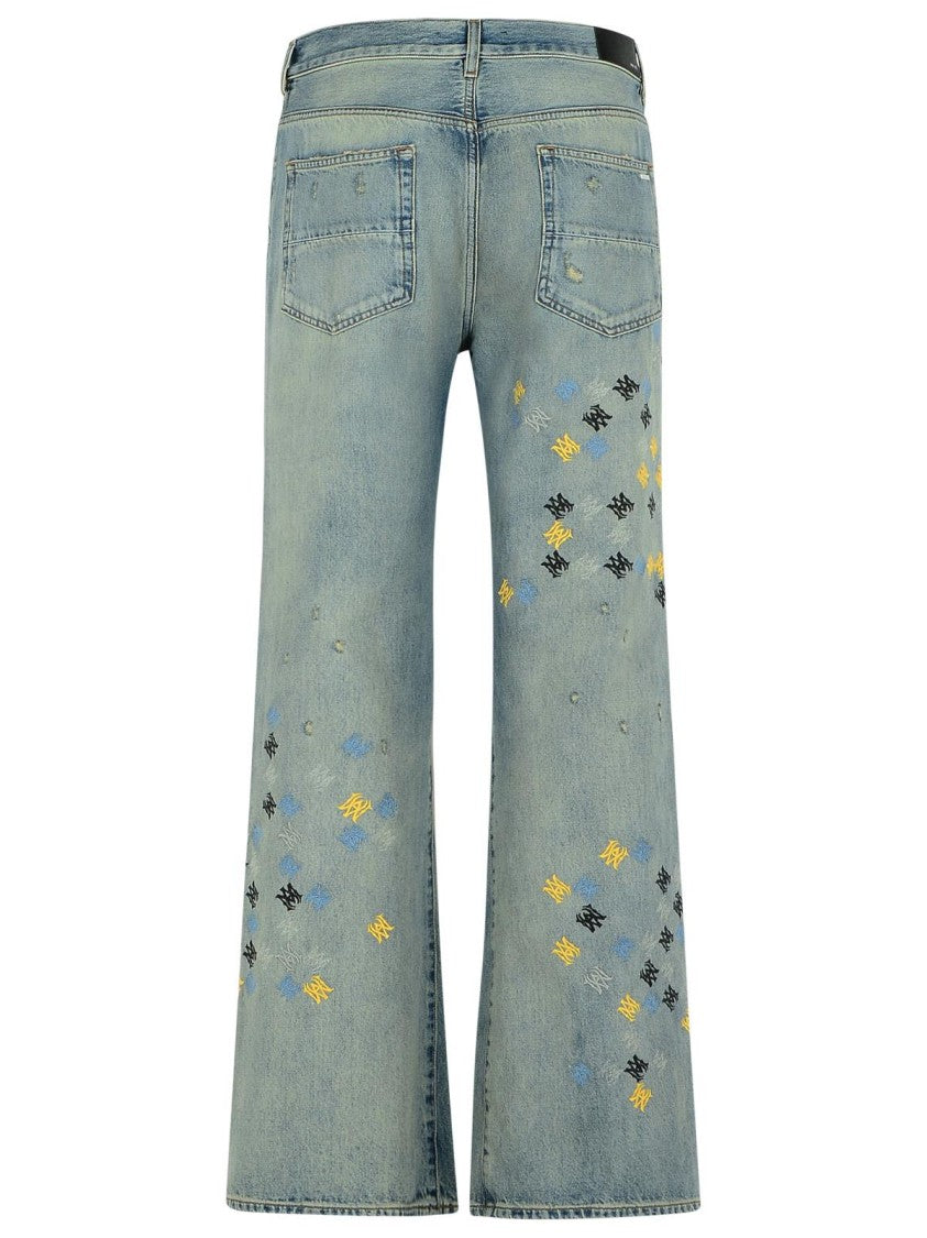 Amiri Flare' Light Blue Denim Jeans