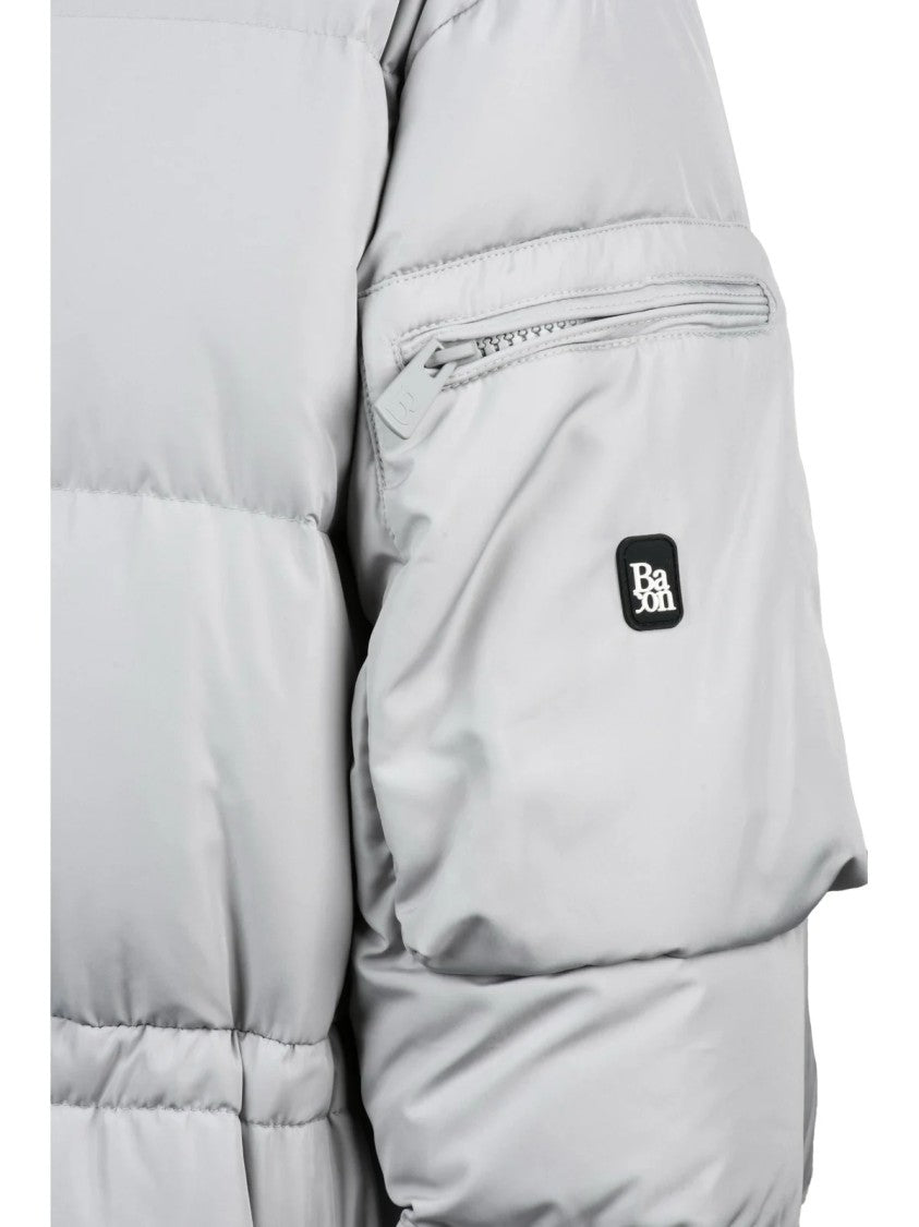 Bacon Light Grey Polyester Cloud 78 Down Jacket