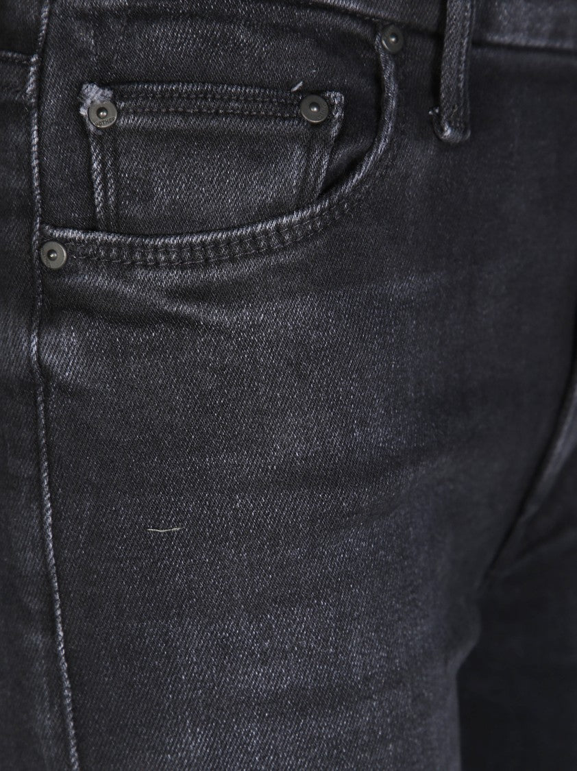 Mother High-Waisted Wide-Leg Jeans With Clean Lines