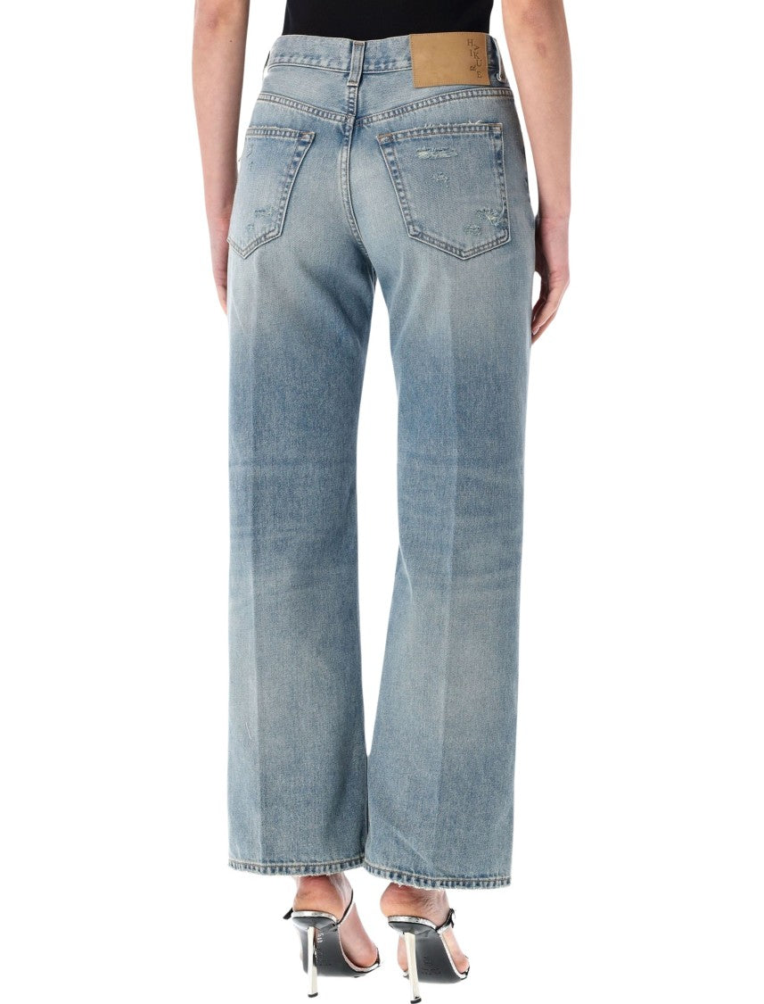 Haikure Winny Broken Distressed Straight Jeans