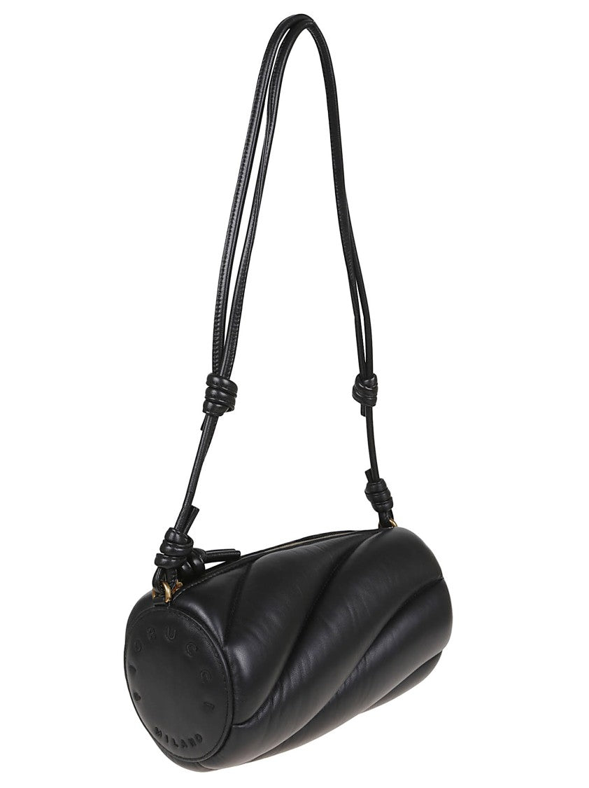Fiorucci Textured Cylindrical Lambskin Shoulder Bag