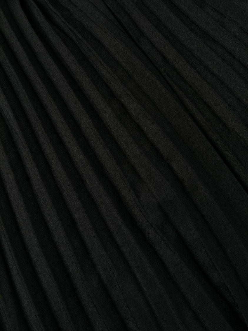 Self-Portrait Black Crepe Midi Dress