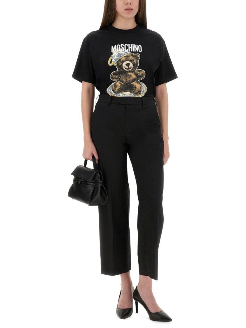 Moschino T-Shirt Featuring Whimsical Teddy Bear Print