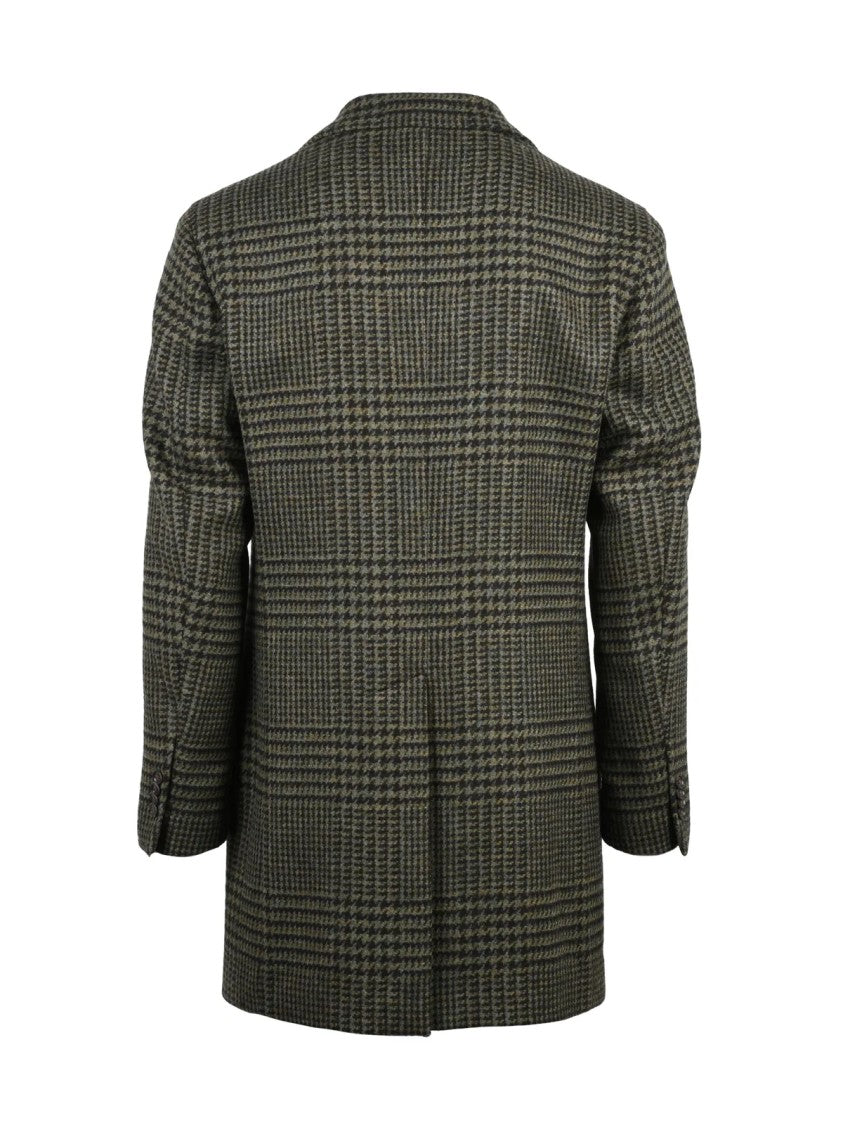 L.B.M. 1911 Green-Brown Virgin Wool Coat