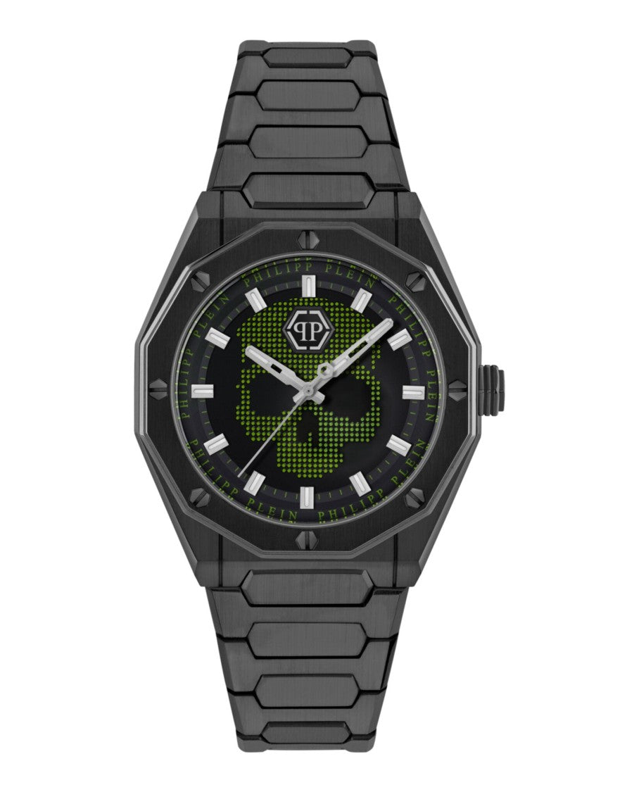 Philipp Plein Plein Deluxe Bracelet Watch With Black Guilloche Dial