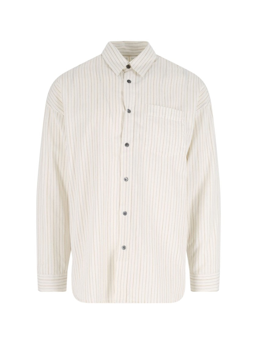 Sunflower "Stable" Striped Shirt Cream