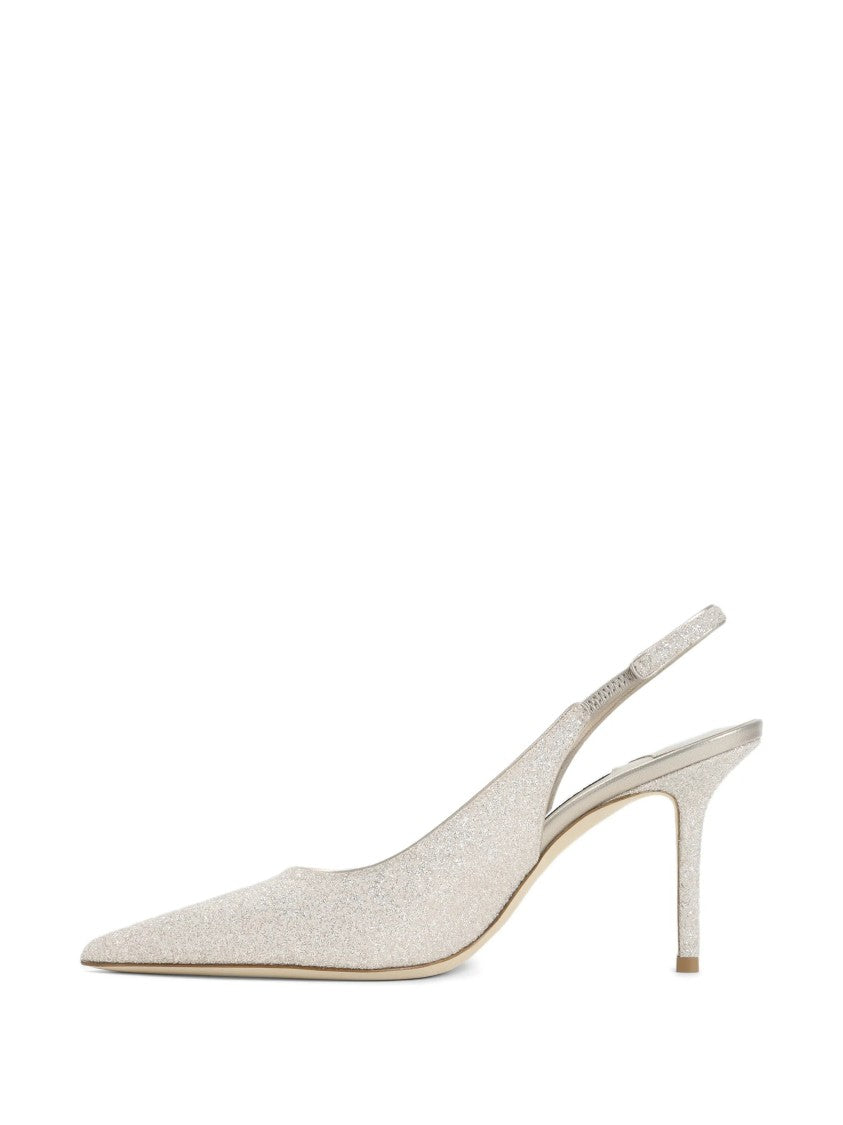 Jimmy Choo Metallic Love 85 Glitter Slingback Heels