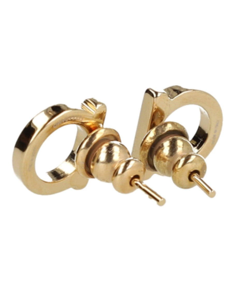 Ferragamo Gold-Tone Mini Bijoux Earrings With Push Back Closure